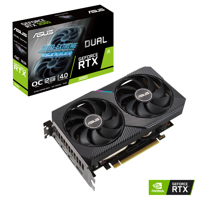 کارت گرافیک ایسوس Dual RTX 3060 OC Gaming حافظه 12 گیگابایت